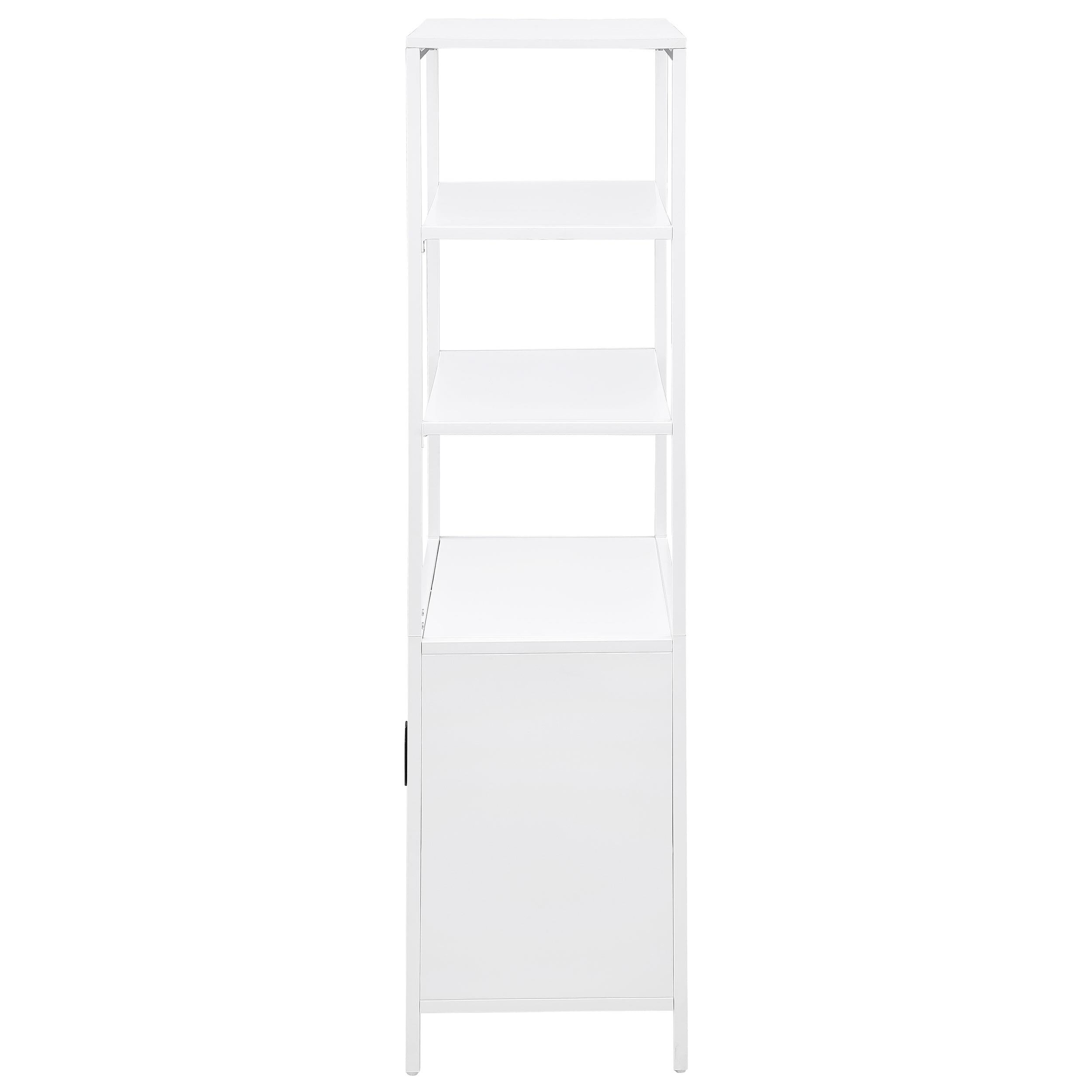 Coaster Furniture Amherst 961652 3-shelf Radio Weave Cane Metal Accent Cabinet - White IMAGE 5