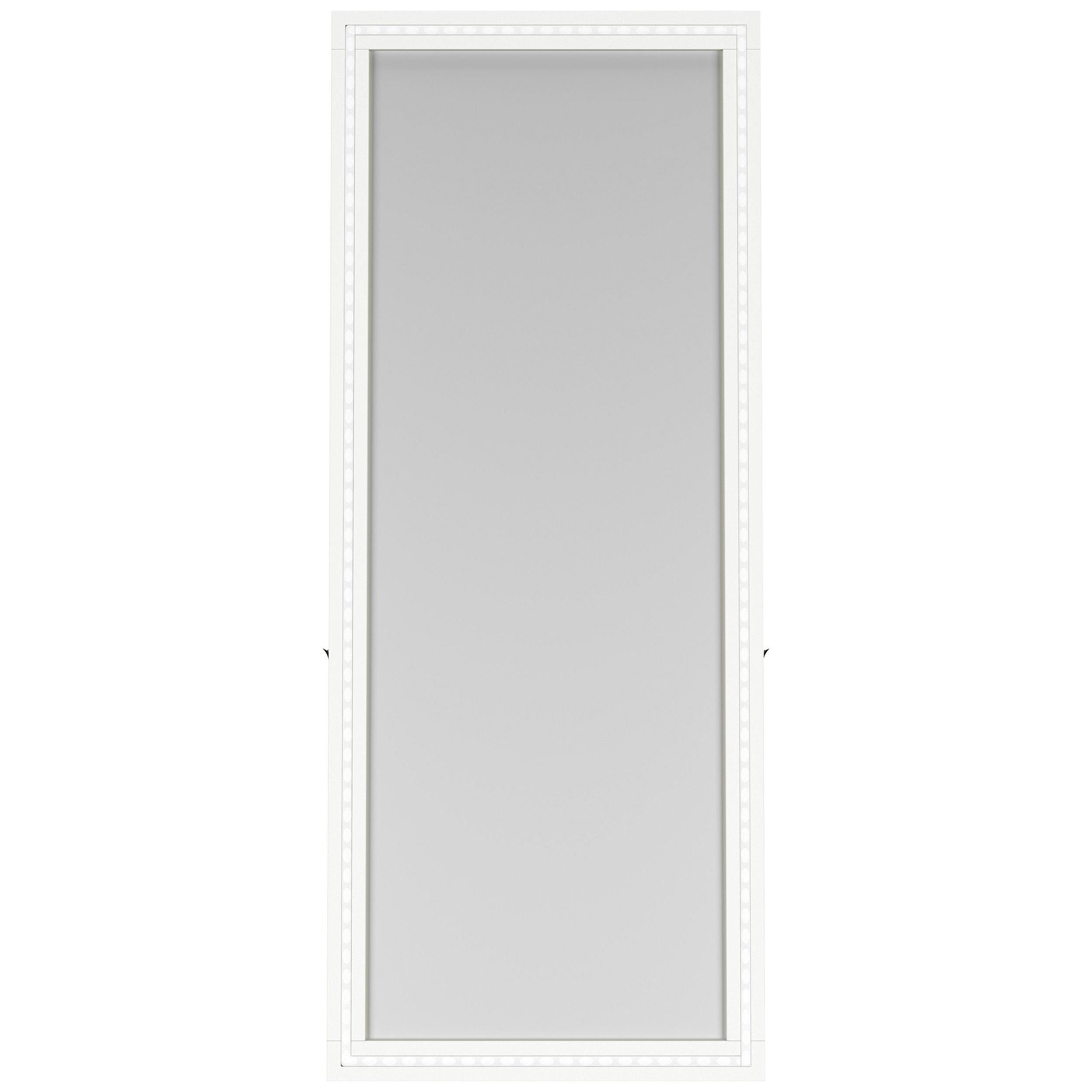 Coaster Furniture Windrose 960963 28 x 67 Inch Tempered LED Standing Mirror - White IMAGE 10
