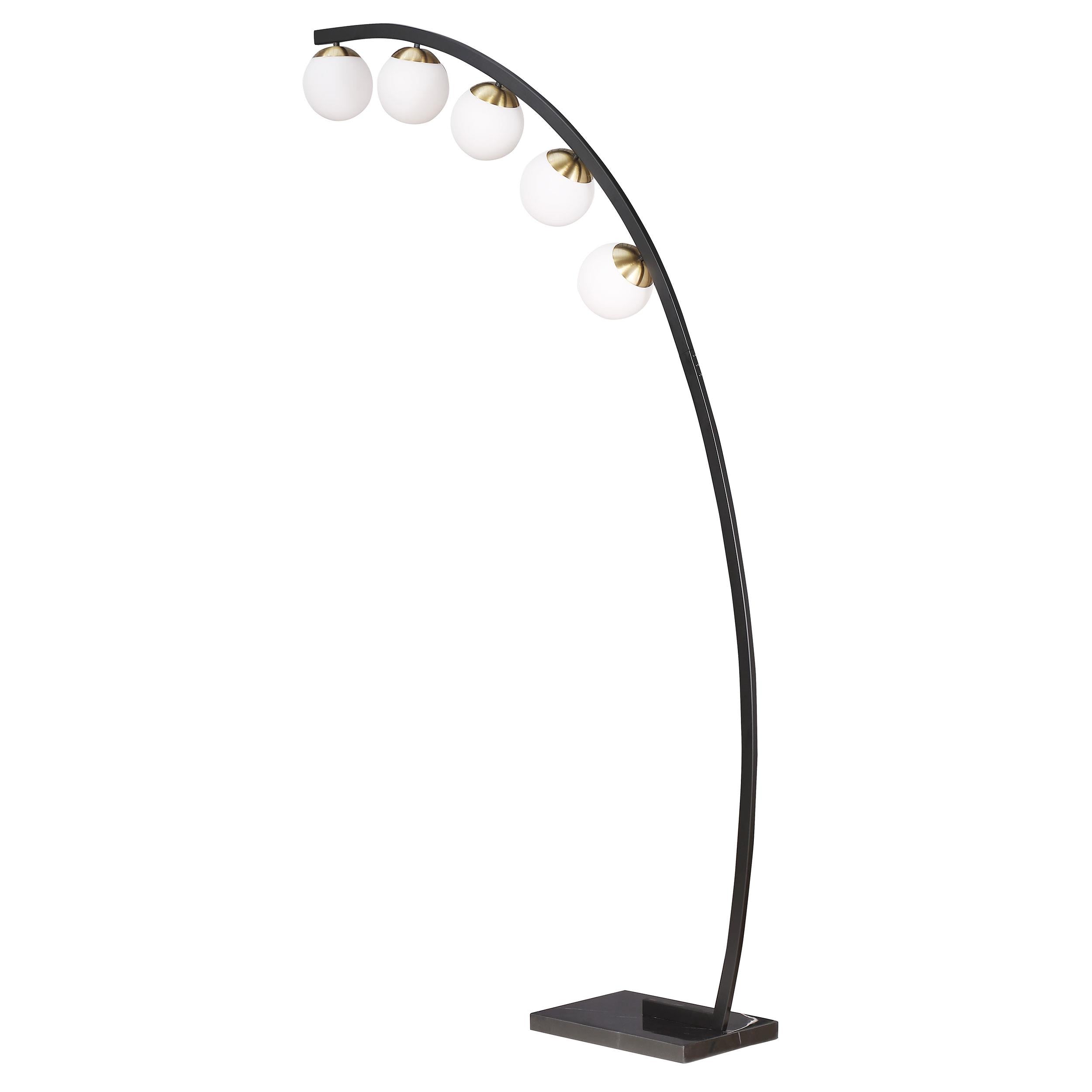 Coaster Furniture Cody 920242 78-inch Spherical 5-light Arc Metal Floor Lamp - Black IMAGE 2