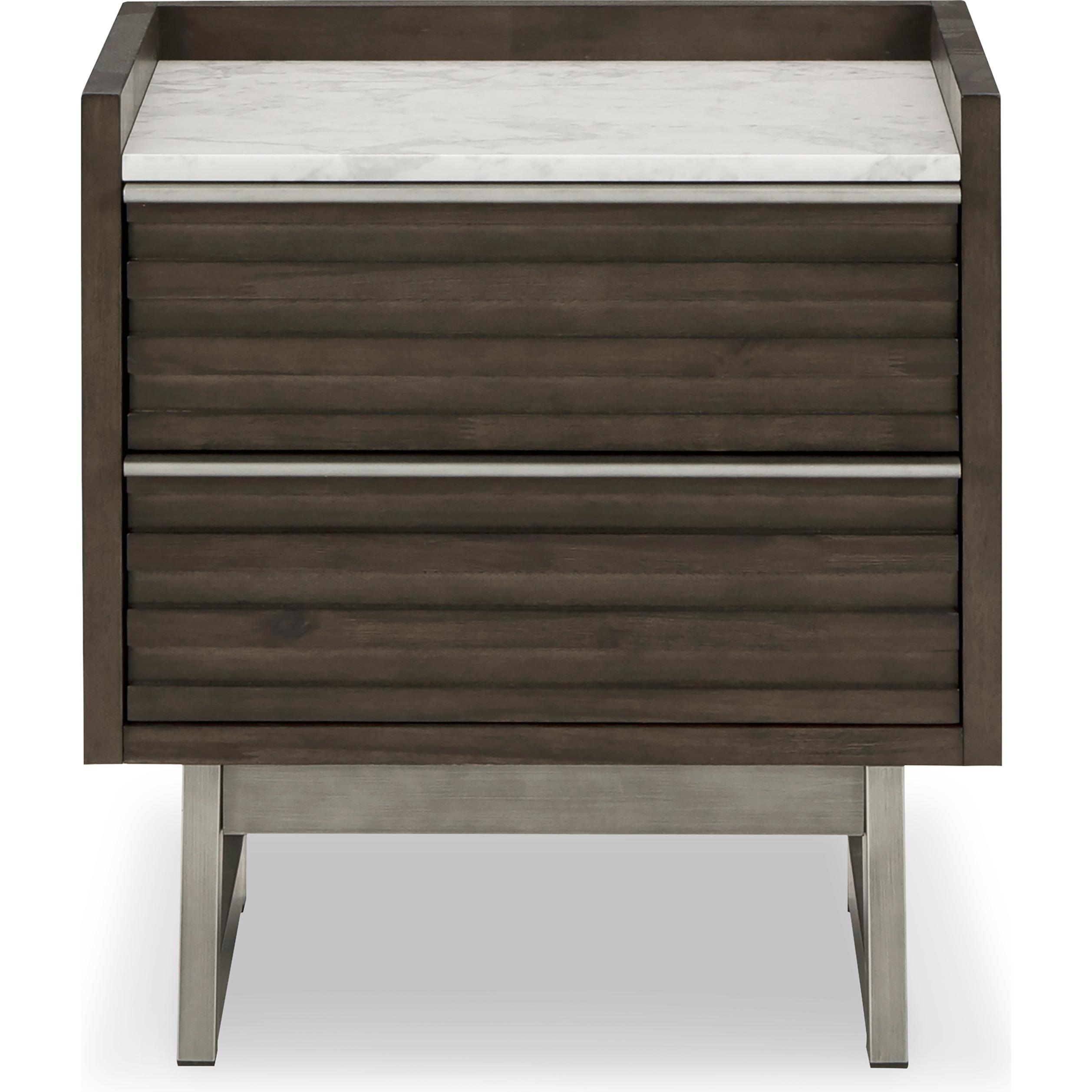 Diamond Modern Furniture Exclusive Design Arkenton 2-Drawer Nightstand B786-92 IMAGE 3