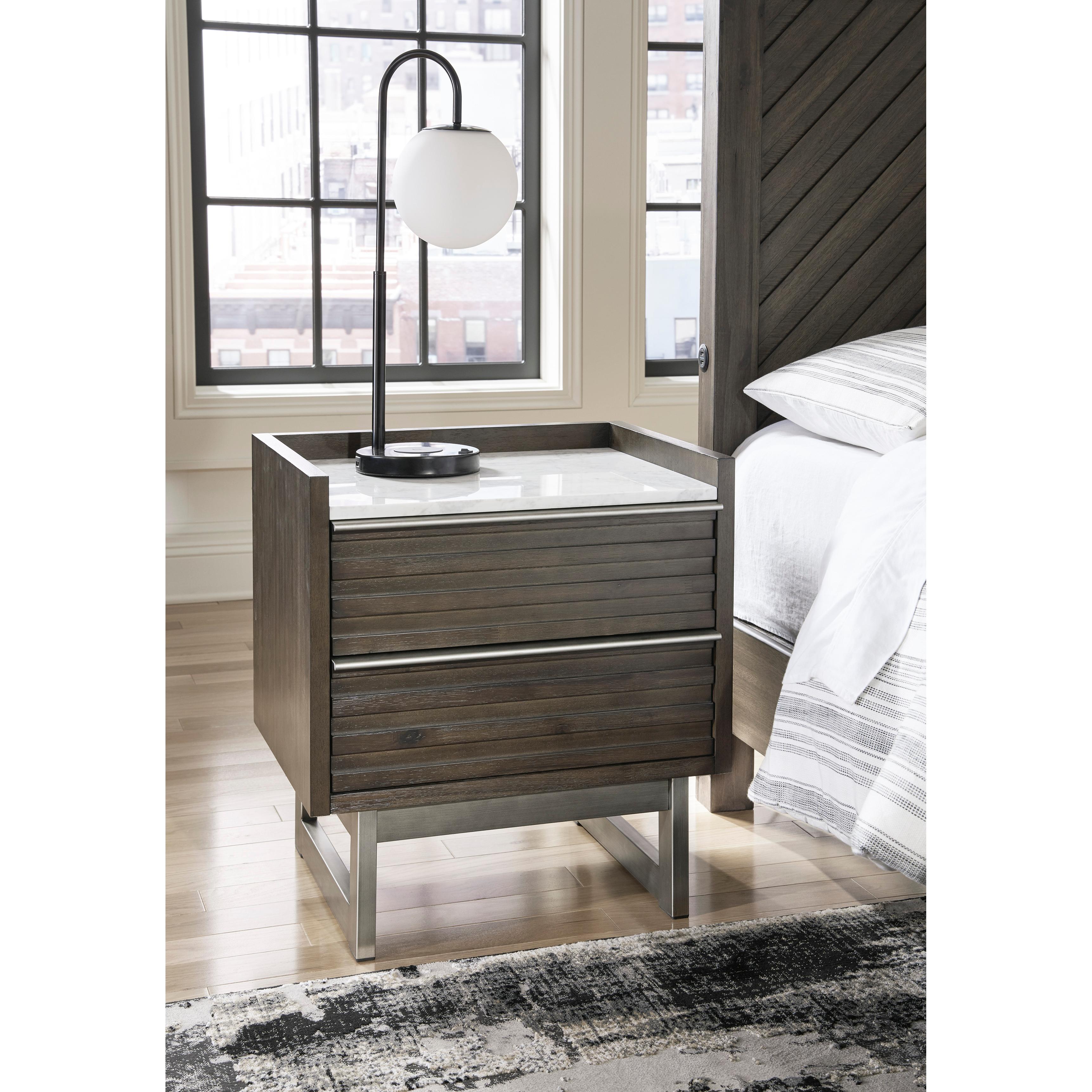 Diamond Modern Furniture Exclusive Design Arkenton 2-Drawer Nightstand B786-92 IMAGE 7