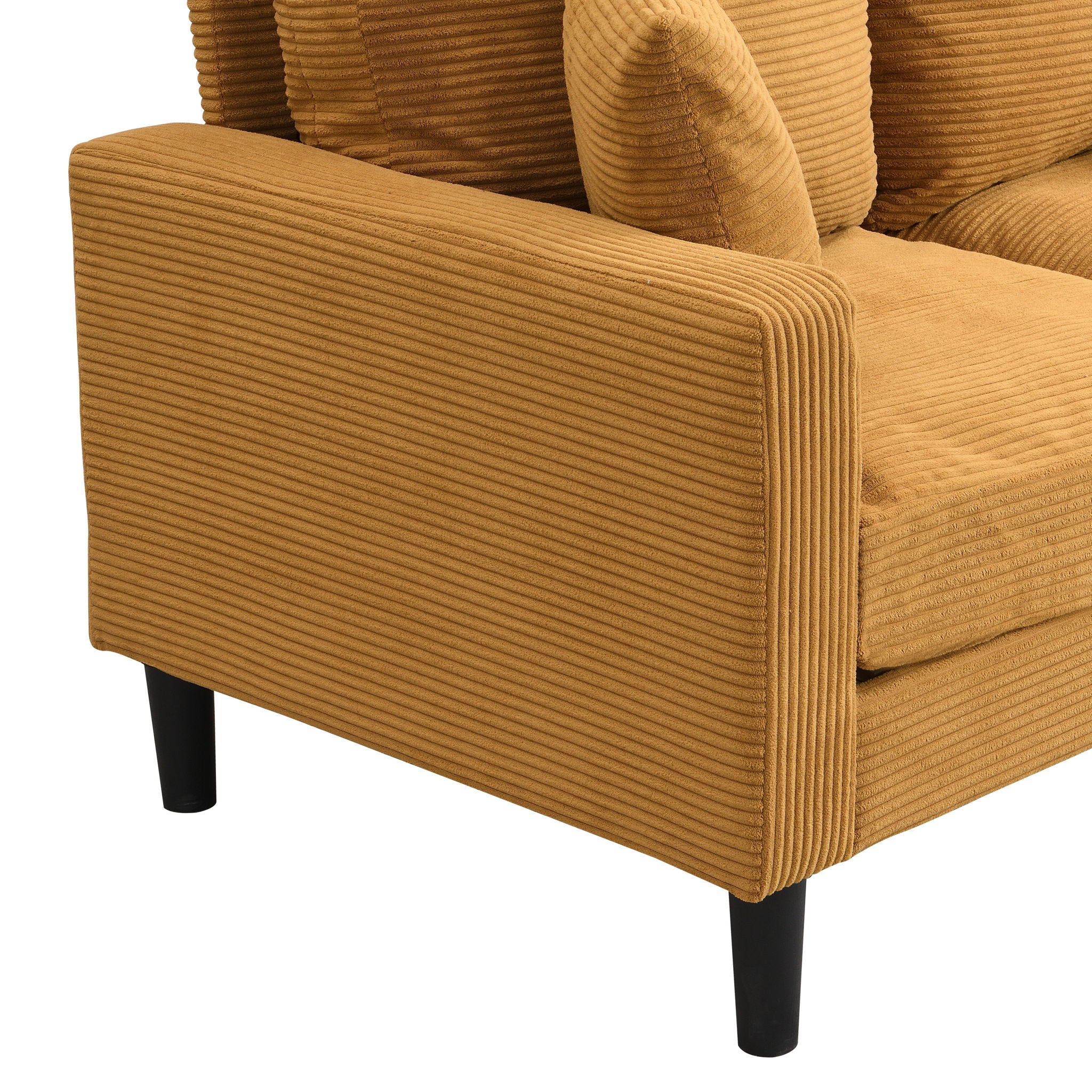 Modern Upholstered 2 Piece Sofa Set With 3 Seater And 2 Seater
