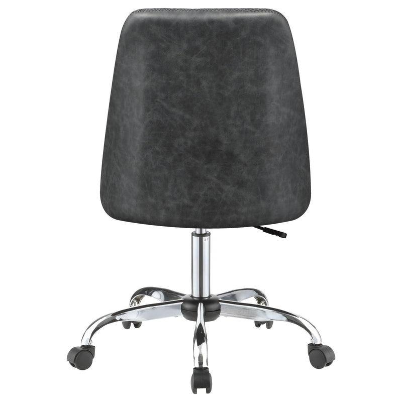 Althea Upholstered Adjustable Home Office Desk Chair Brown