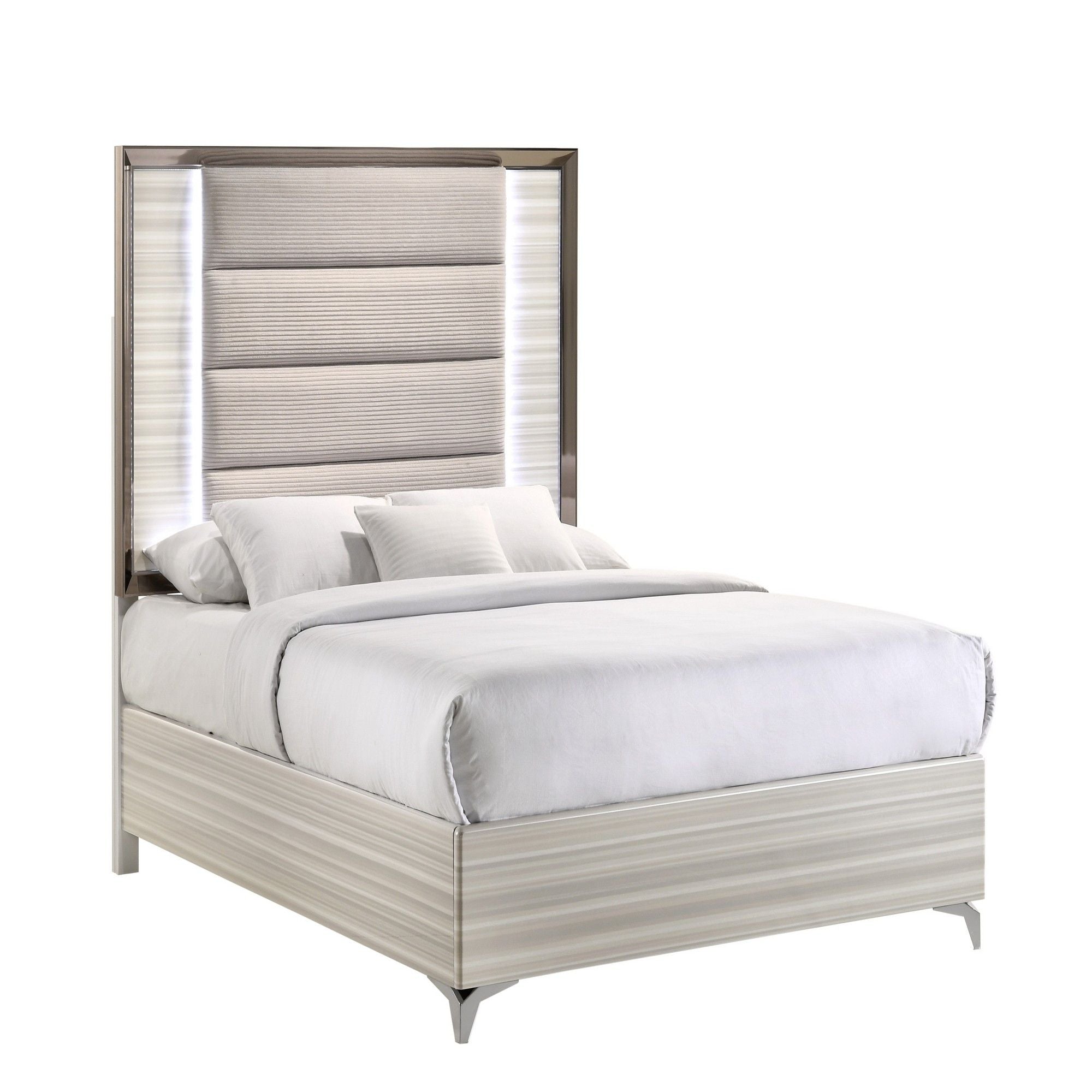 Star - 5 Pieces Bedroom Set Modern Design With LED