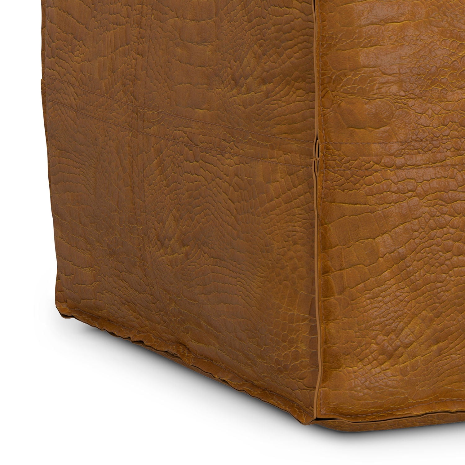 Brody - Square Pouf - Tan