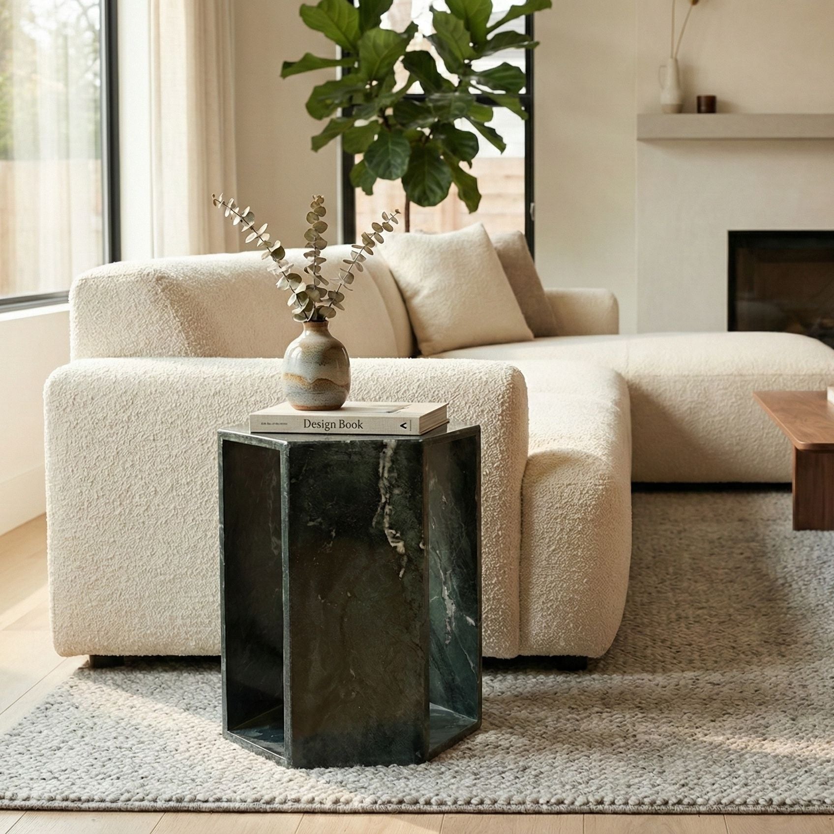 Modern Minimalist Hexagon Side Table