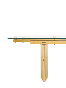 Modrest Nassim - Glam Glass Extendable Dining Table