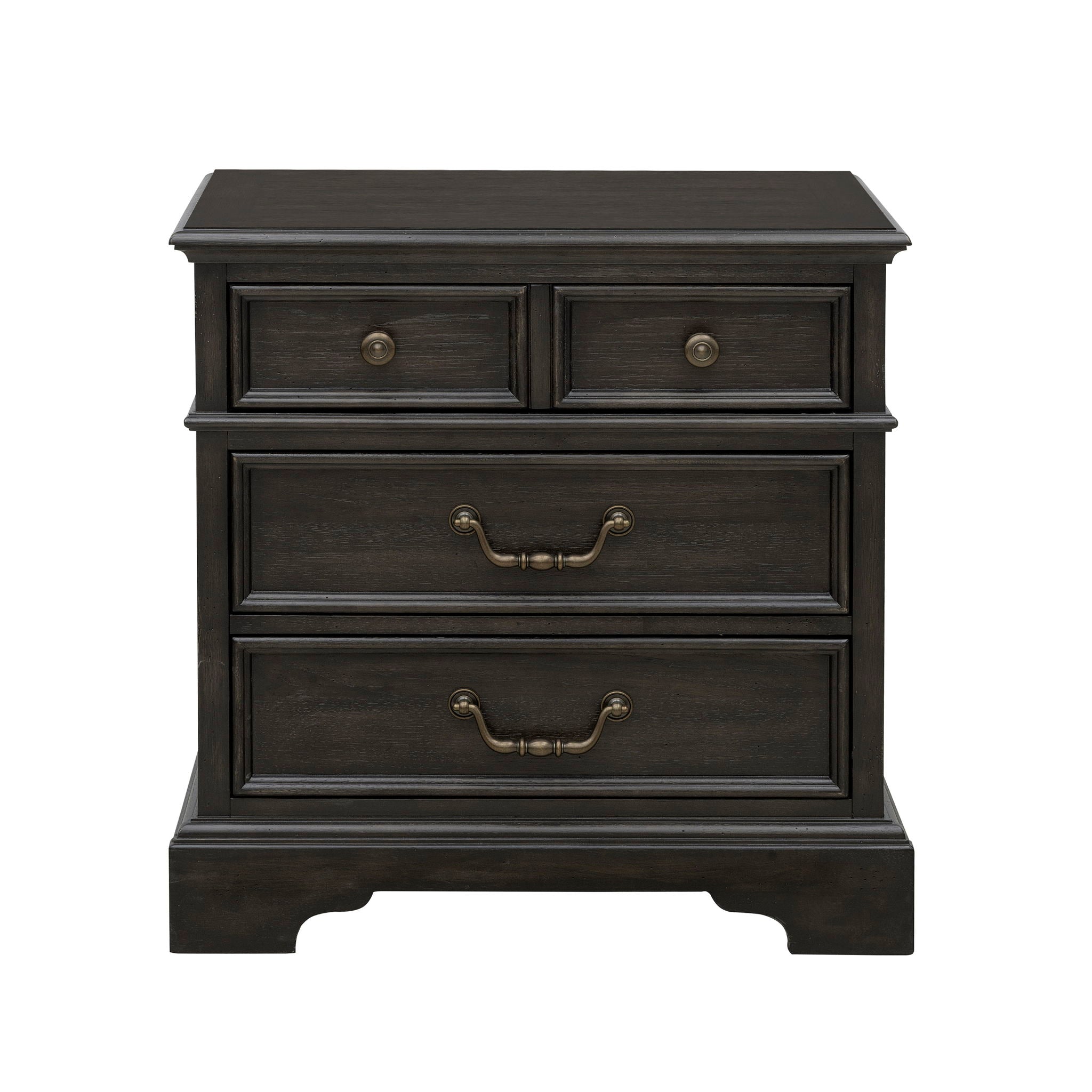 Hickory Creek - 3 Drawer Nightstand - Brown