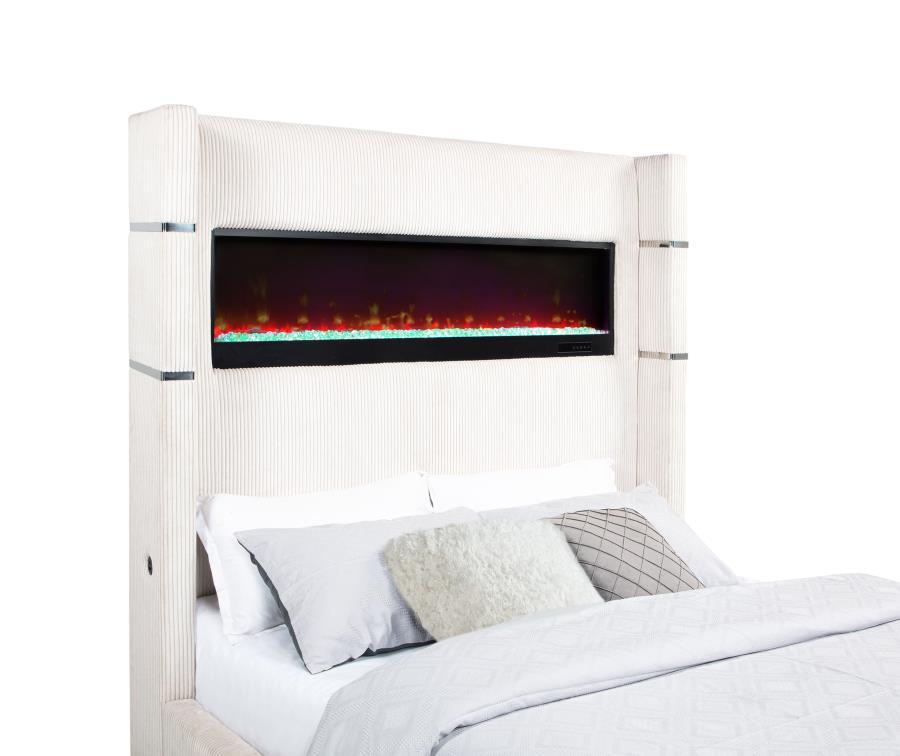 Tisdall - Upholstered Fireplace Bed
