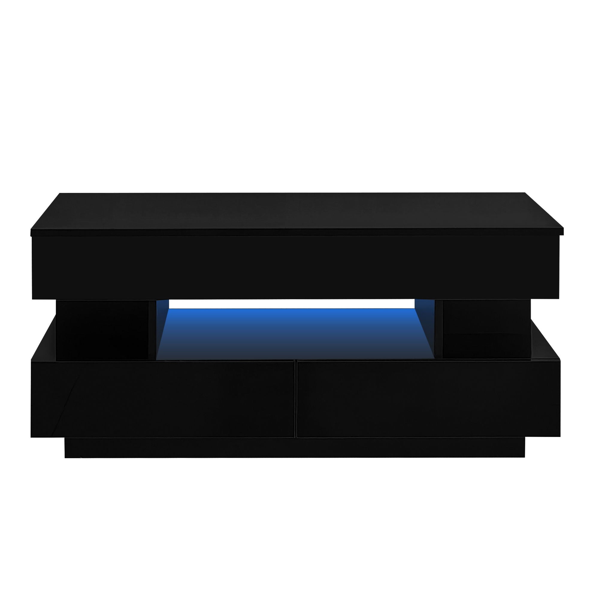 Multi Functional Lift Top Coffee Table With 2 Drawers