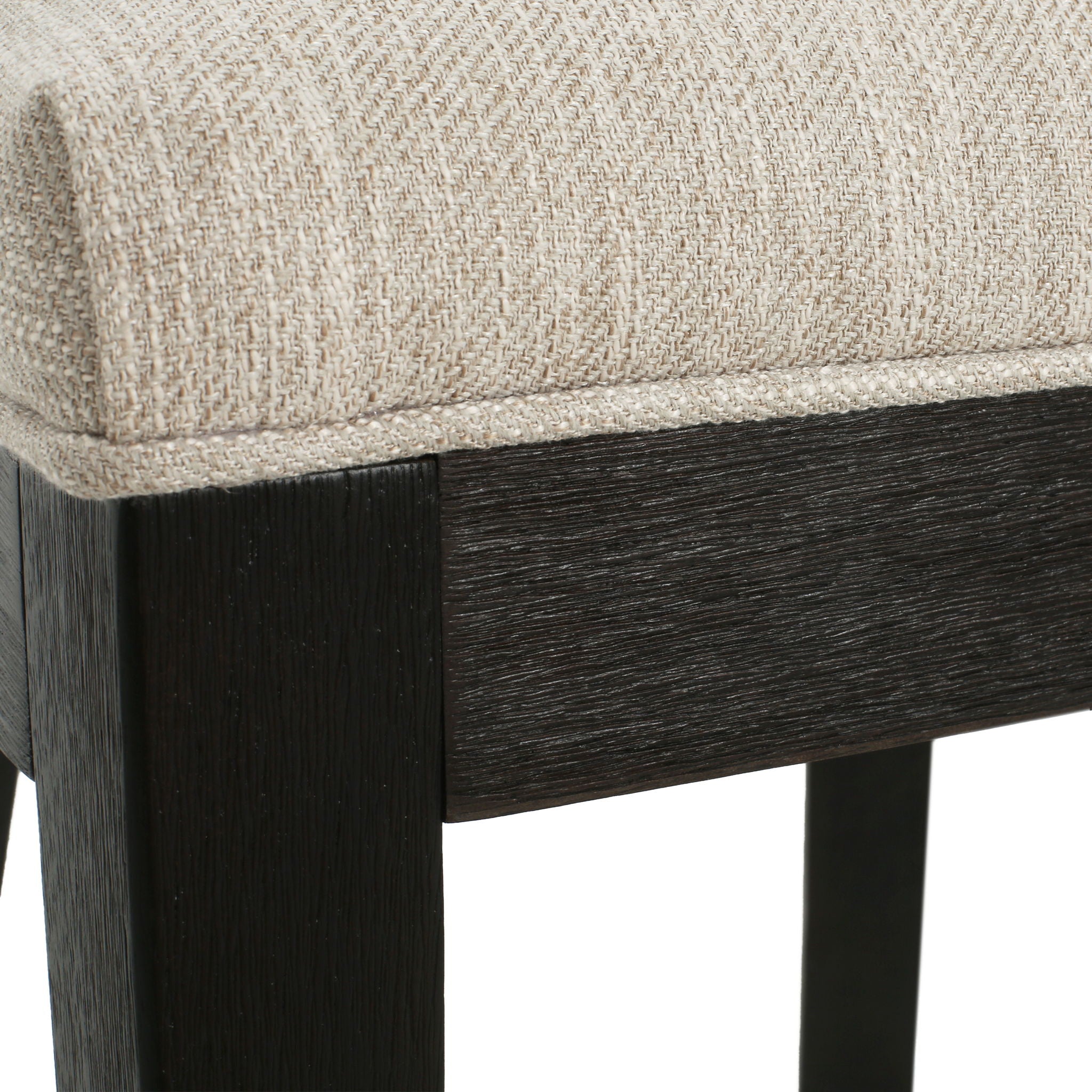 Farmhouse Style Fabric Upholstered Side Dining Chair Set