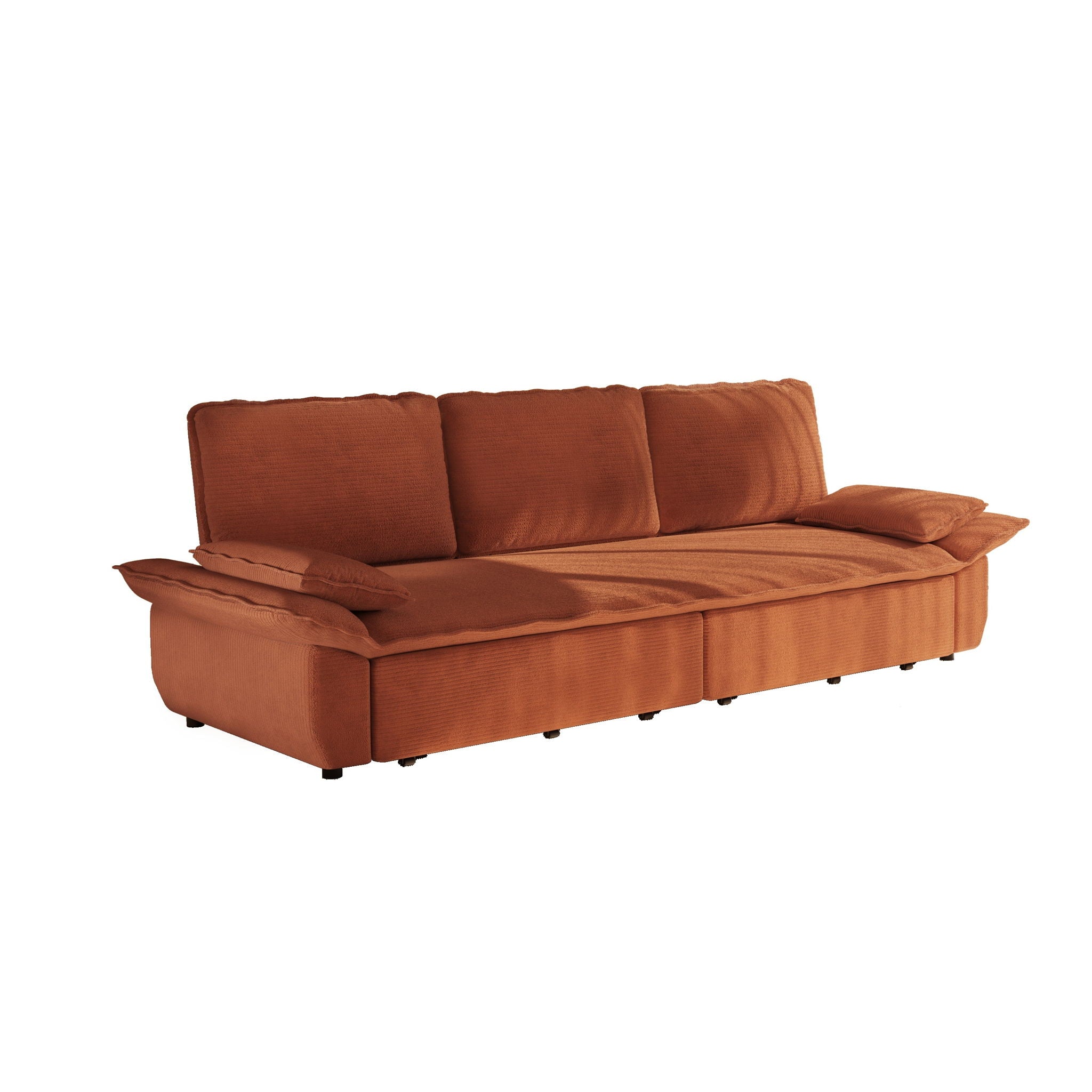 King Size Pull Out Sofa Bed, 3 In 1 Convertible Multifunctional