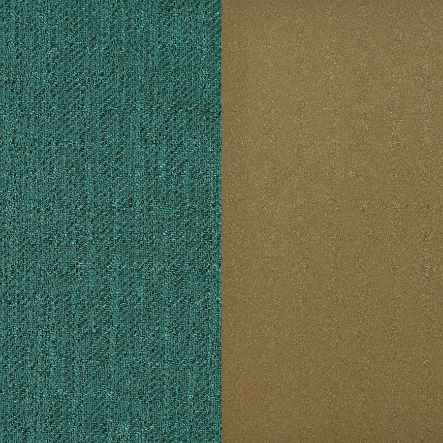 Tina - Metal Pub Height Bar Stool With Upholstered Back And Seat (Set of 2)