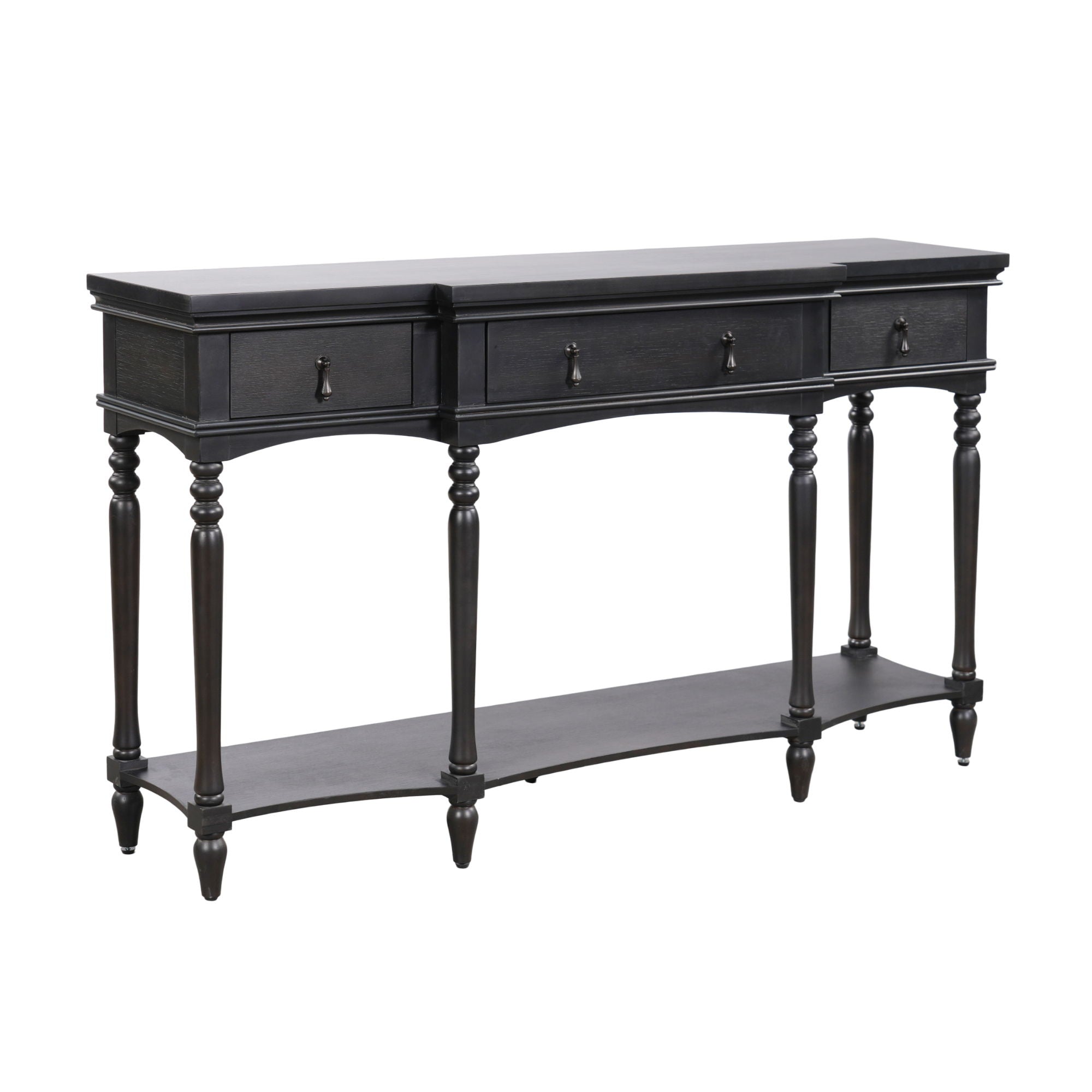 Retro Console Table With 3 Soft Close Drawers