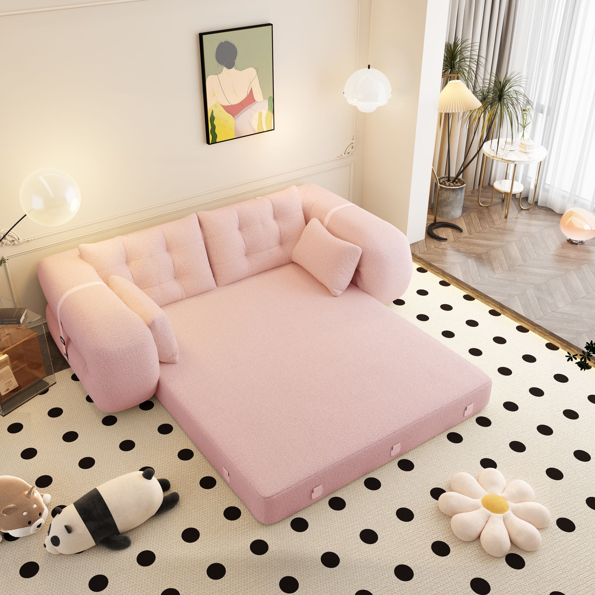 Human Dog Bed, Multi Functional Foldable Sofa Bed, 3 In 1