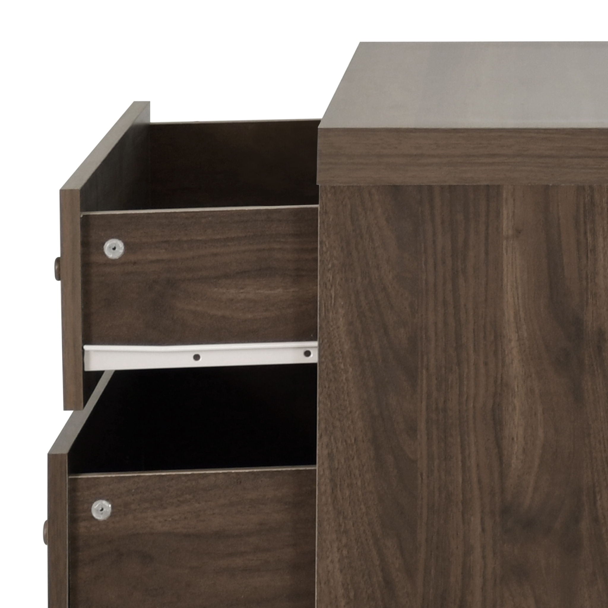 Farhart - Mid Century Modern 4 Drawer Dresser - Walnut