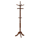 Achelle 11 Hook Freestanding Coat Rack Hanger Golden Brown