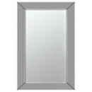 Pinciotti 36 x 24 Inch Beveled Frame Wall Mirror Silver