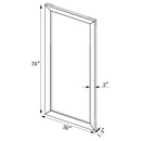 Barnett 30 x 70 Inch Full Length Floor or Wall Mirror Silver