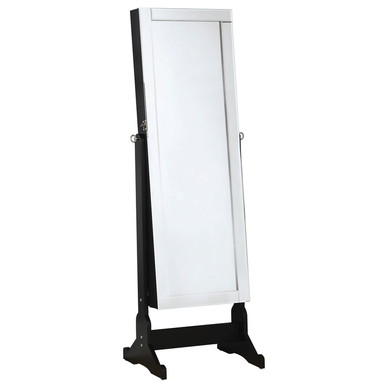 Batista Cheval Mirror with Jewelry Storage White