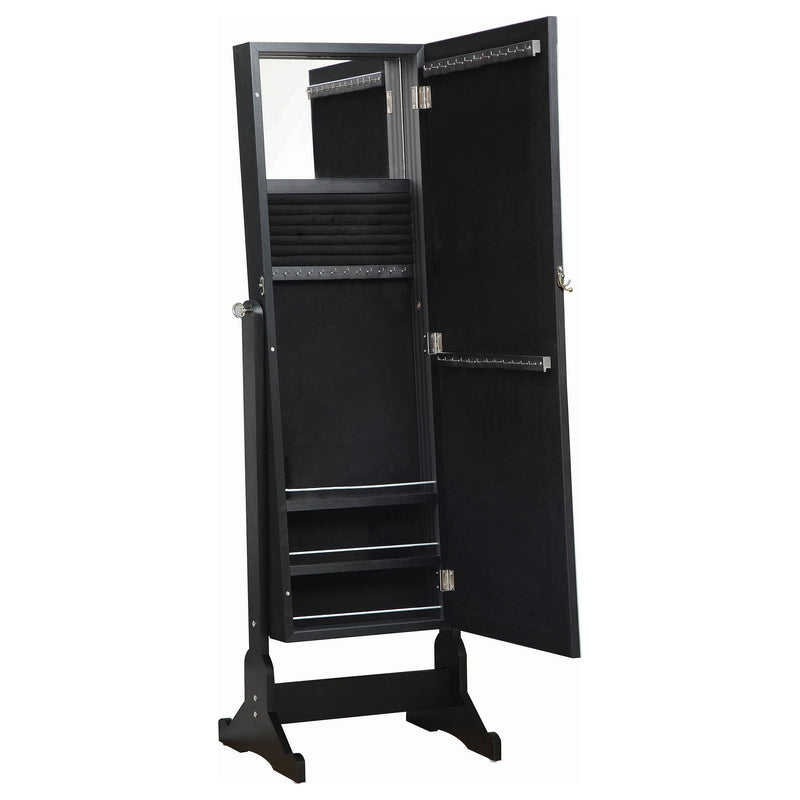 Batista Cheval Mirror with Jewelry Storage White