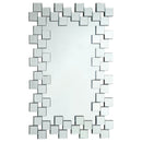 Pamela 32 x 47 Inch Rectangular Frameless Wall Mirror Silver