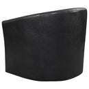 Turner Upholstered Barrel Back Swivel Chair Champagne