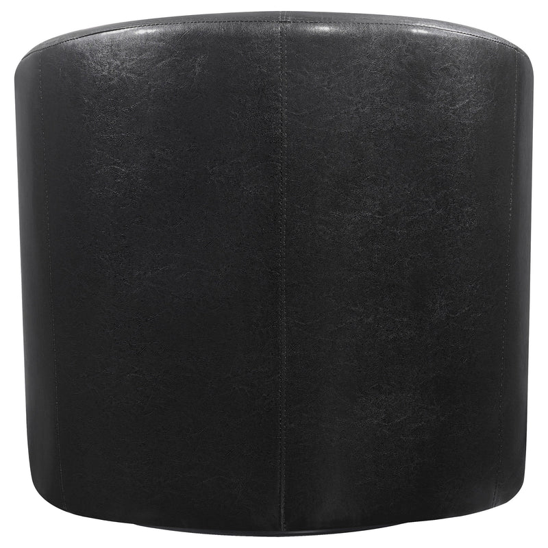 Turner Upholstered Barrel Back Swivel Chair Champagne