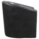 Turner Upholstered Barrel Back Swivel Chair Champagne