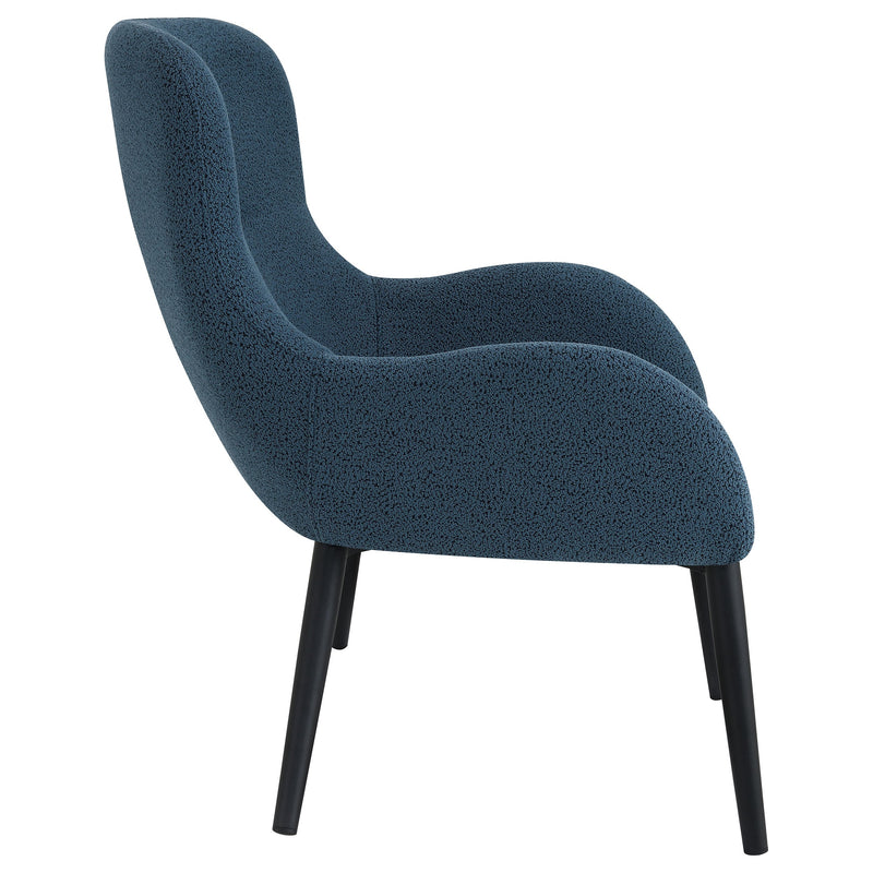 Calvin Upholstered Modern Arm Accent Chair Rust
