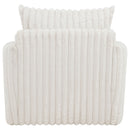 Sarco Corduroy Upholstered Swivel Accent Arm Chair Ivory