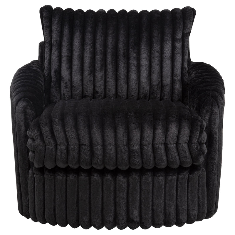 Sarco Corduroy Upholstered Swivel Accent Arm Chair Ivory