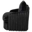 Sarco Corduroy Upholstered Swivel Accent Arm Chair Ivory