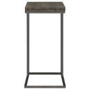 Pedro Expandable C-Shaped Sofa Side Table Weathered Grey