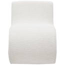Ronea Boucle Upholstered Armless Curved Chair Cream