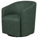 Mossbrook Fabric Upholstered Swivel Accent Chair