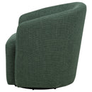Mossbrook Fabric Upholstered Swivel Accent Chair