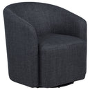 Mossbrook Fabric Upholstered Swivel Accent Chair