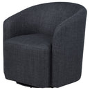 Mossbrook Fabric Upholstered Swivel Accent Chair