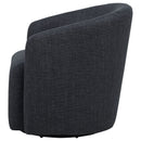 Mossbrook Fabric Upholstered Swivel Accent Chair