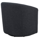 Mossbrook Fabric Upholstered Swivel Accent Chair