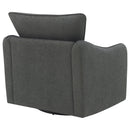 Madia Upholstered Sloped Arm Swivel Glider Chair Vanilla