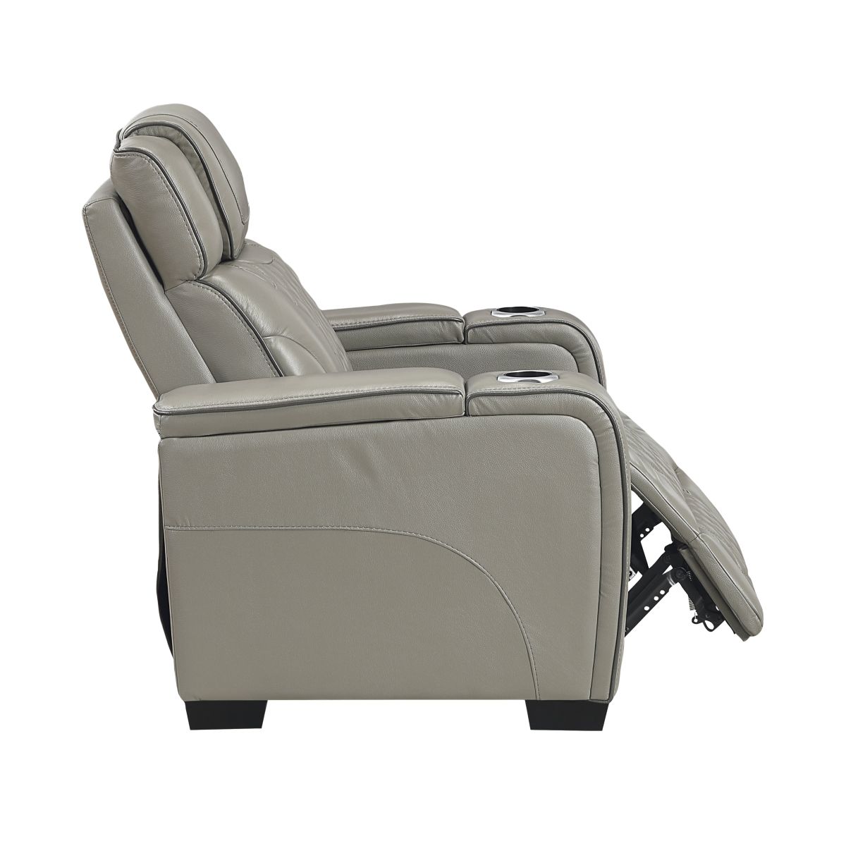 Apex - Power Reclining Chair With Power Headrest, Storage Arms With Cup Holders, Air Massage And Heat, LED Lighting And Charging Ports