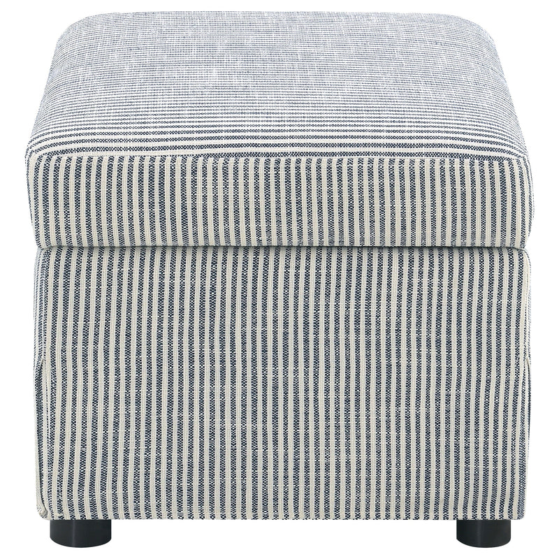 Winter Upholstered Hydraulic Lift Top Storage Ottoman Beige