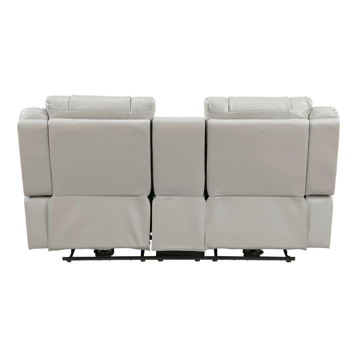 Huron - Power Double Reclining Loveseat With Center Console, Wireless Speakers, LED And Charging Ports