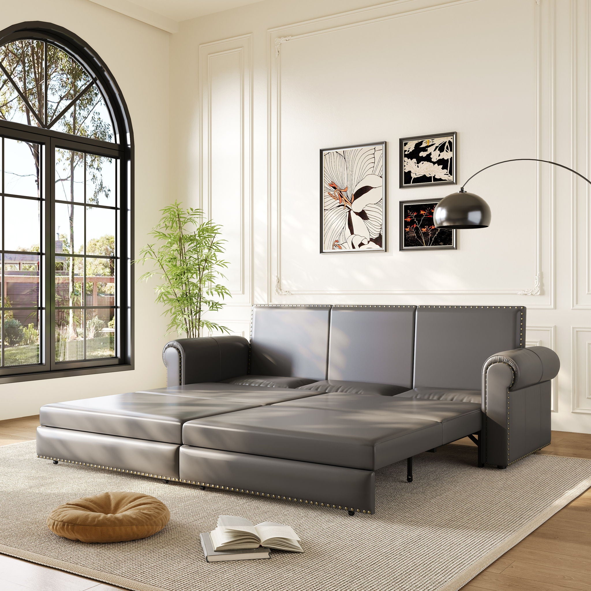 Chesterfield Sofa & Pull Out Bed