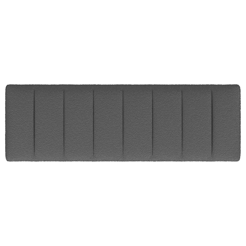 Mesa Boucle Upholstered Tufted Accent Bench Charcoal