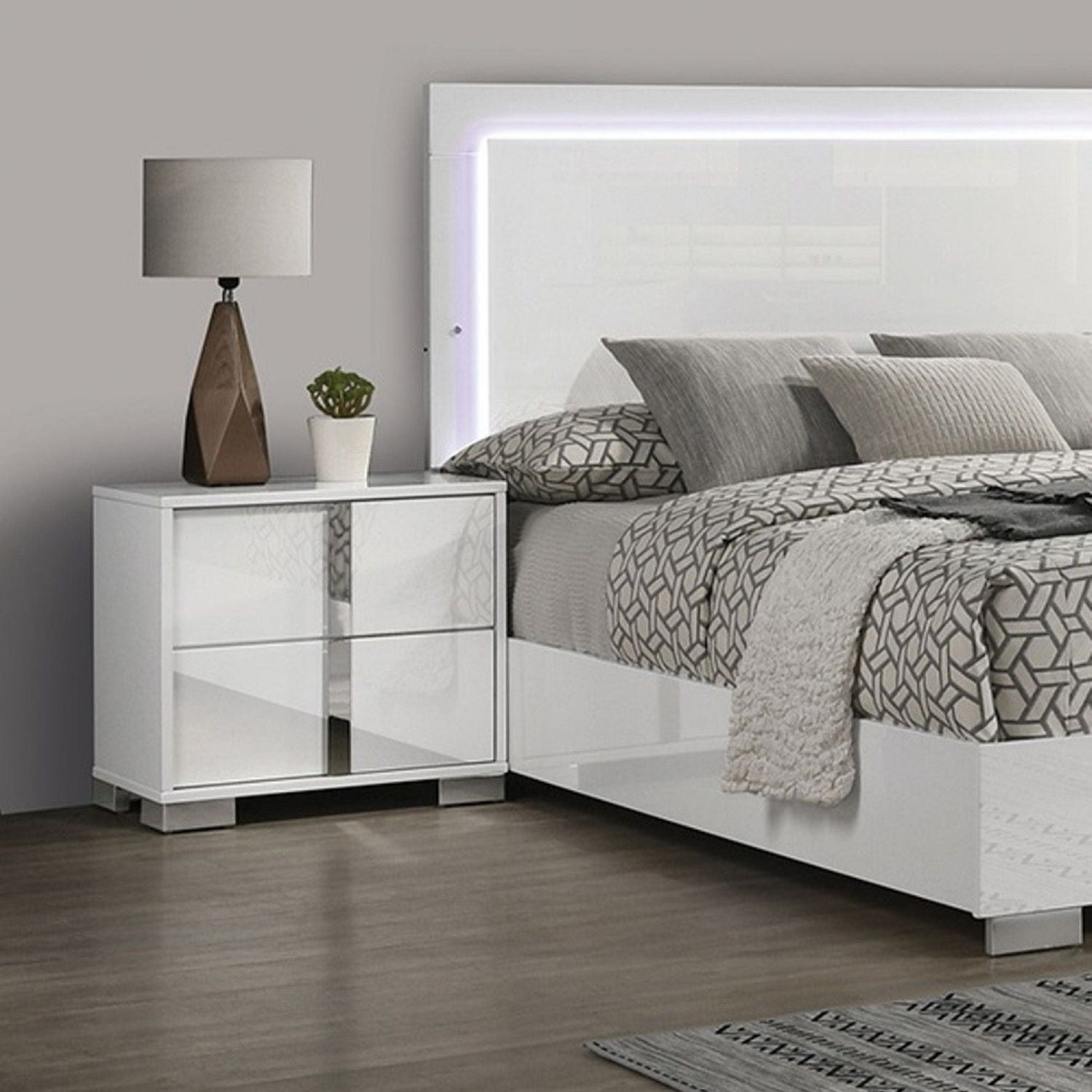 Nightstand With Vertical Handles