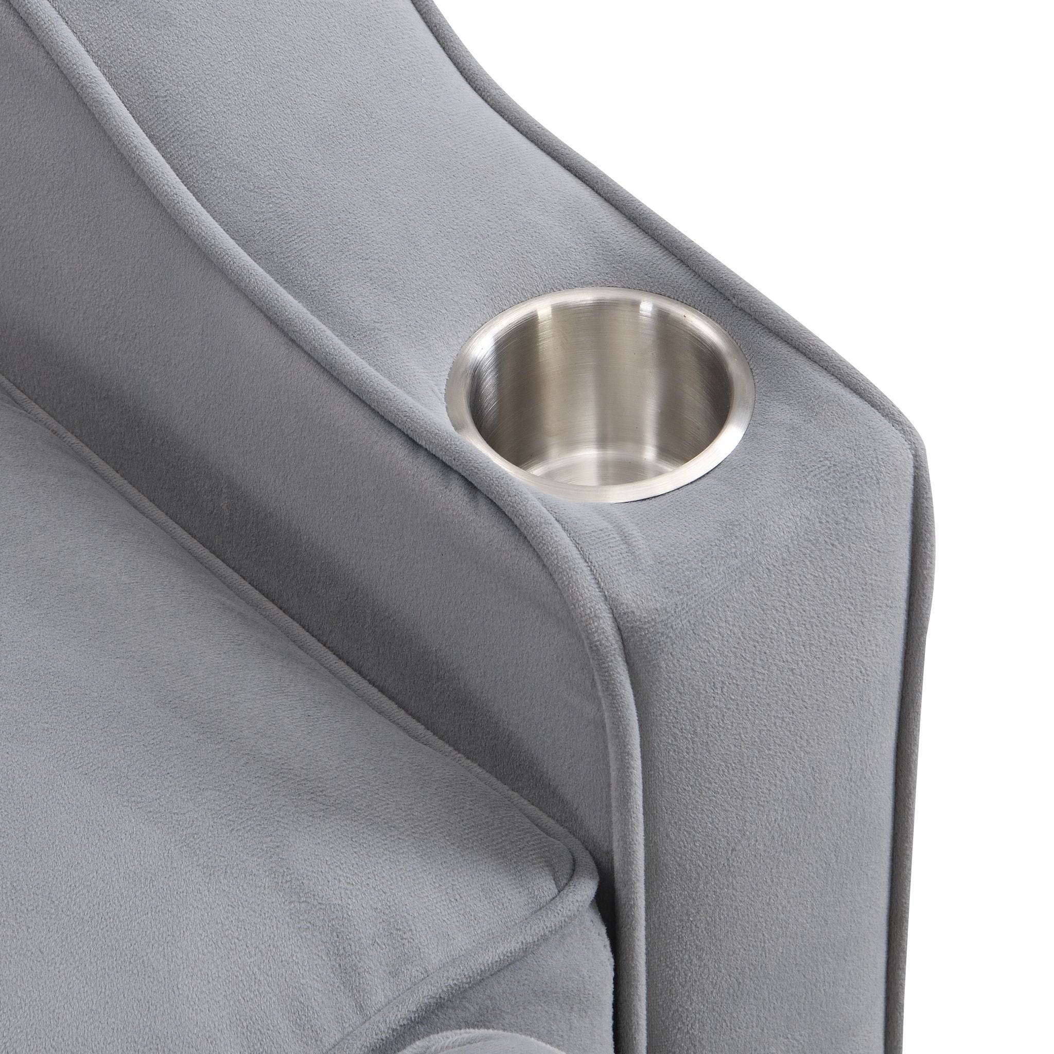 Modern Loveseat With Pullout Bed, Adjustable Reclining Backrest