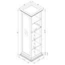 Robinsons Swivel Accent Cabinet with Cork Board White